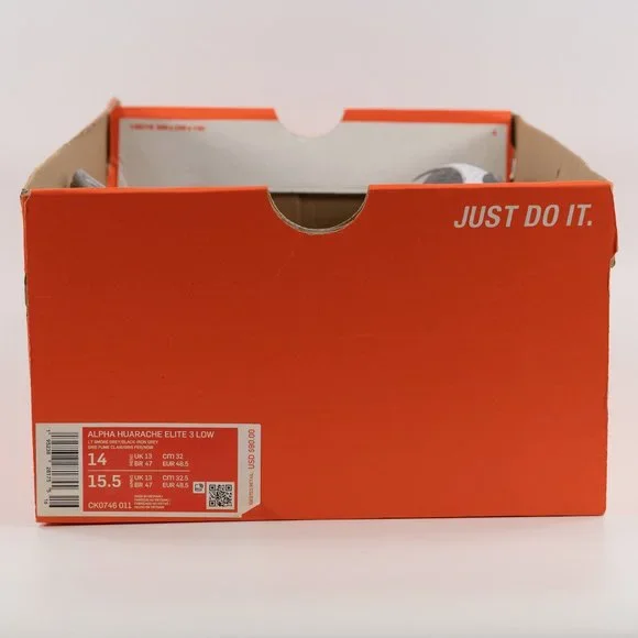 Nike Alpha Huarache Elite 3 Low 'Light Smoke Grey' CK0746-011 Metal Baseball - Picture 9 of 10